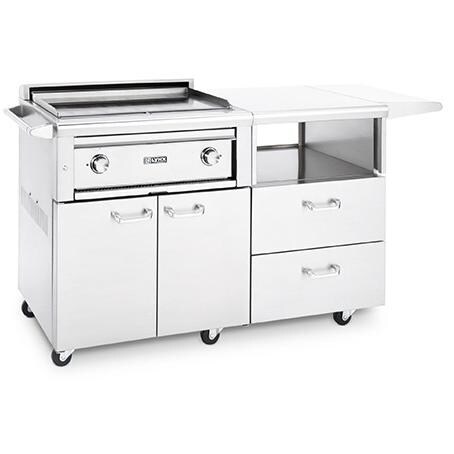 Lynx Asado 30Inch Natural Gas Flat Top Grill On Mobile Kitchen Cart L30AGMNG BBQGuys Lynx Asado 30Inch Natural Gas Flat Top Grill On Mobile Kitchen Cart L30AGMNG BBQGuys