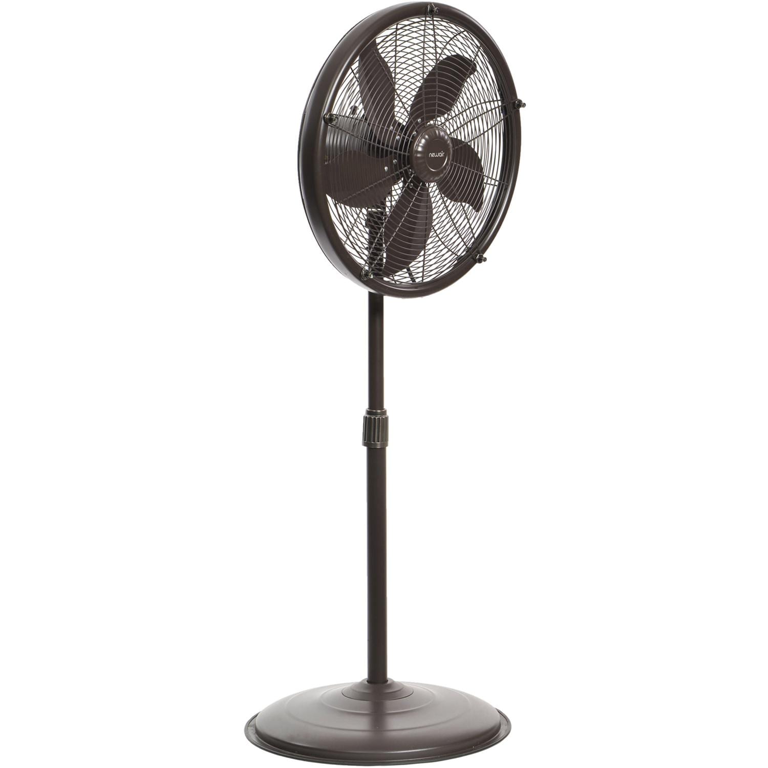 18-in Misting & Oscillating Pedestal Fan for Indoor & Outdoor w/ Adjustable Height & Head Tilt by NewAir - 2800 CFM - AF-600
