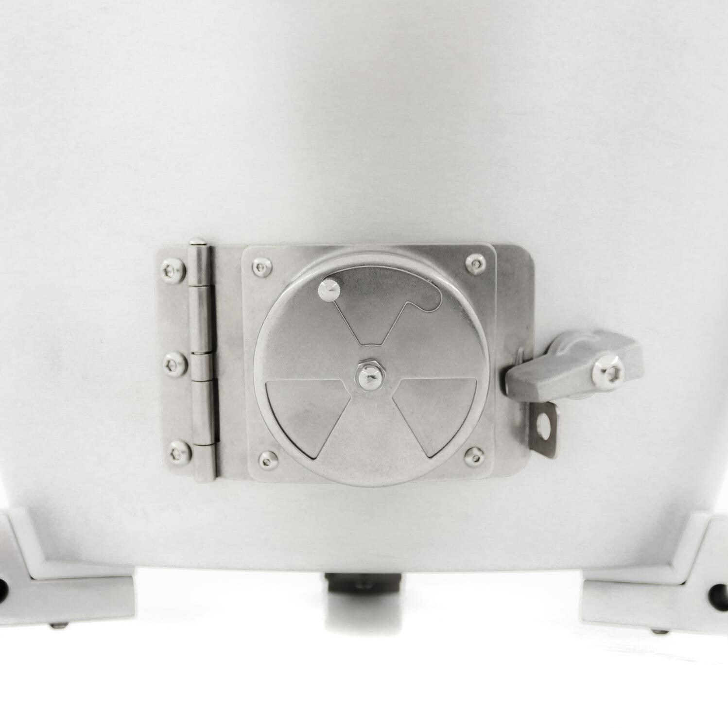 Blaze - BLZ-20-KAMADO - 20-Inch Cast Aluminum Kamado Grill W/ Stainless Steel Cart & Side Shelves - Bottom Vent Closed thumbnail