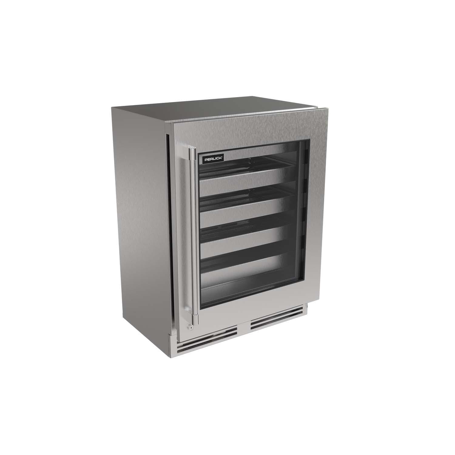 Perlick G5 Luxe 24-in 3.1 Cu. Ft. Shallow ADA Wine Cooler w/ Panel Ready Glass Door - White Background thumbnail