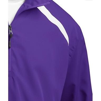 Sport-Tek Half-Zip Wind Shirt XS Purple/White