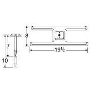 Stainless Steel H Single Burner 10201-70401