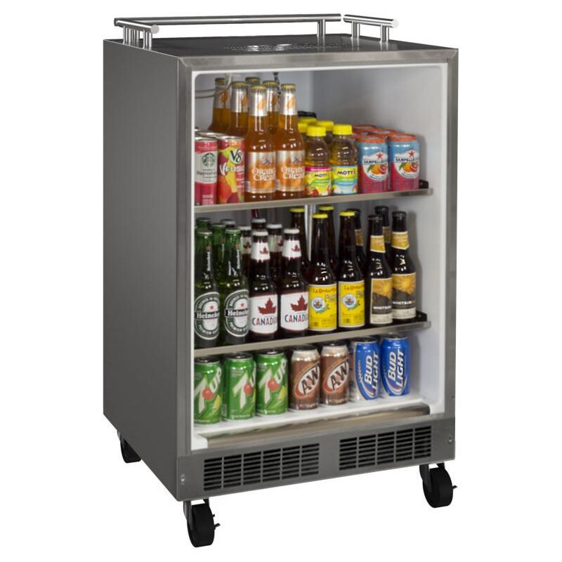 Marvel 24 Inch 5 7 Cu Ft Right Hinge Freestanding Outdoor Rated Dispenser Cabinet Stainless Steel Mo24bnsmrs Bbqguys