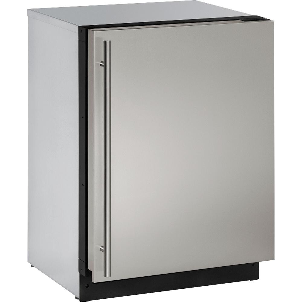 U-Line 24-Inch 4.9 Cu. Ft. Built-In / Freestanding Compact Refrigerator - Stainless Steel - U-3024RS-00B thumbnail