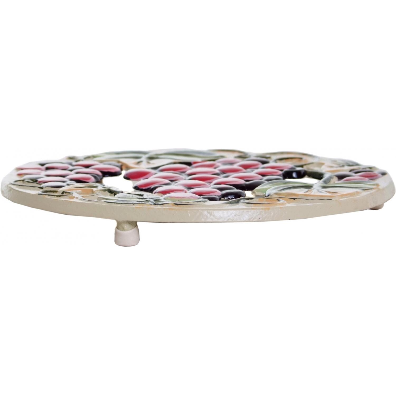 Old Dutch Round Grapevine Trivet Side View