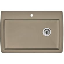 Blanco Diamond Super 32 X 22 Silgranit II Single Bowl Dual Mount Sink - Truffle - 441287 image