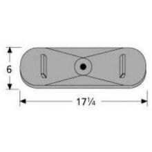 Cast Iron Oval Single, Centered Burner Head 21401 image