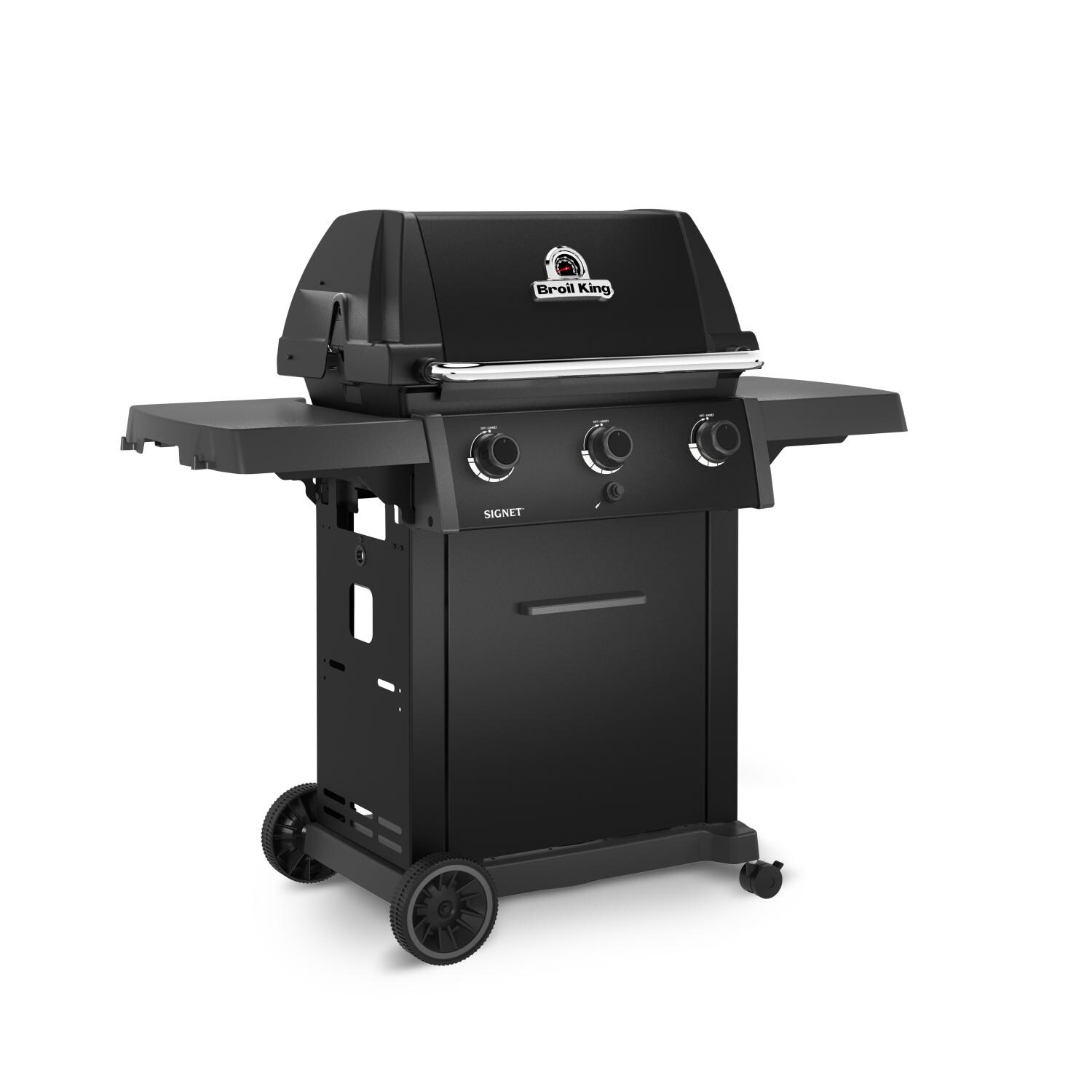 Broil King 844154 Signet 320 Shadow 3 Burner Propane Grill - Angled Left - White Background thumbnail