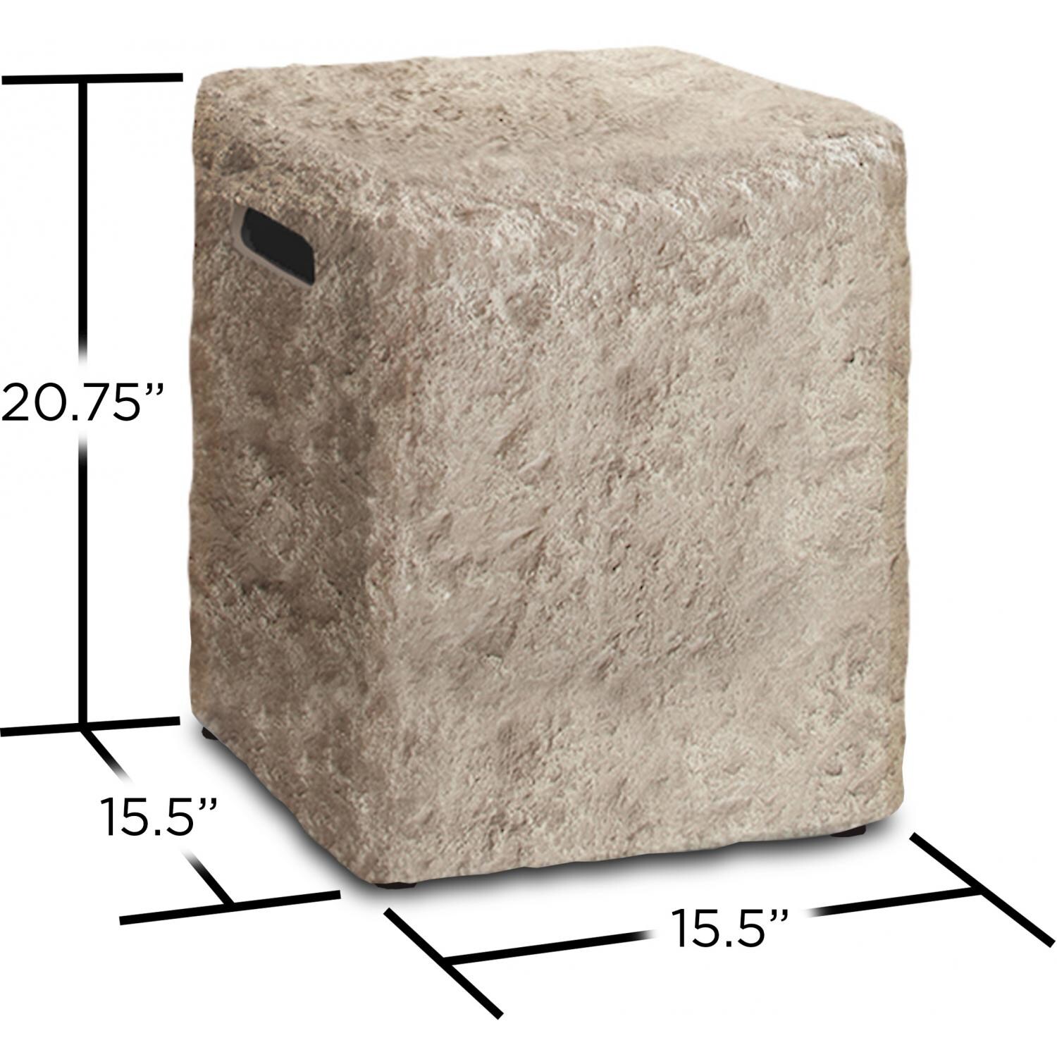 Real Flame Antique Stone Propane Tank Cover - Dims thumbnail