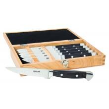 Lynx 6-Piece Stainless Steel Steak Knife Set In Wood Presentation Box - LSTK image