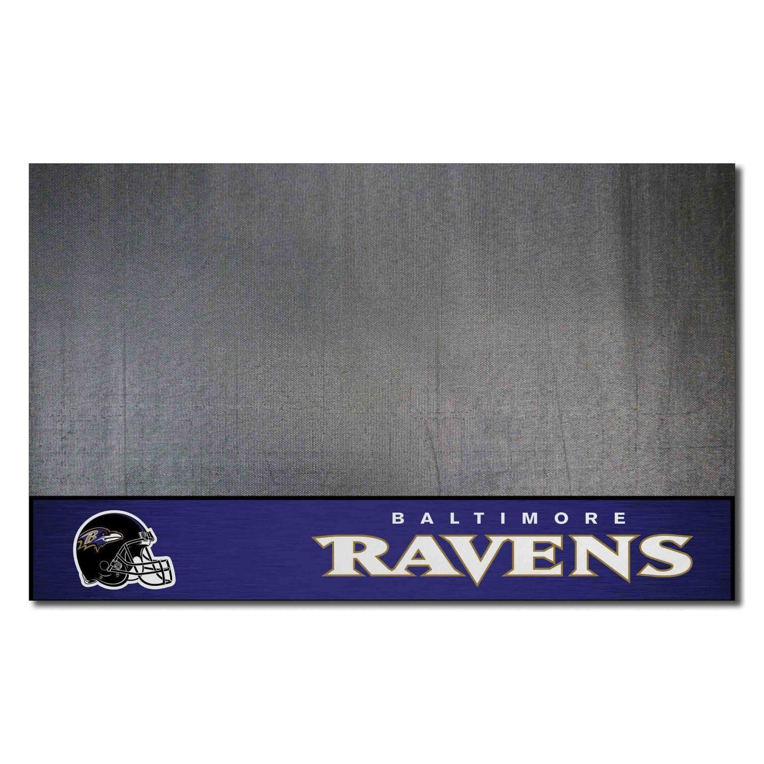 FANMATS 12176 Baltimore Ravens Grill Mat - White Background thumbnail