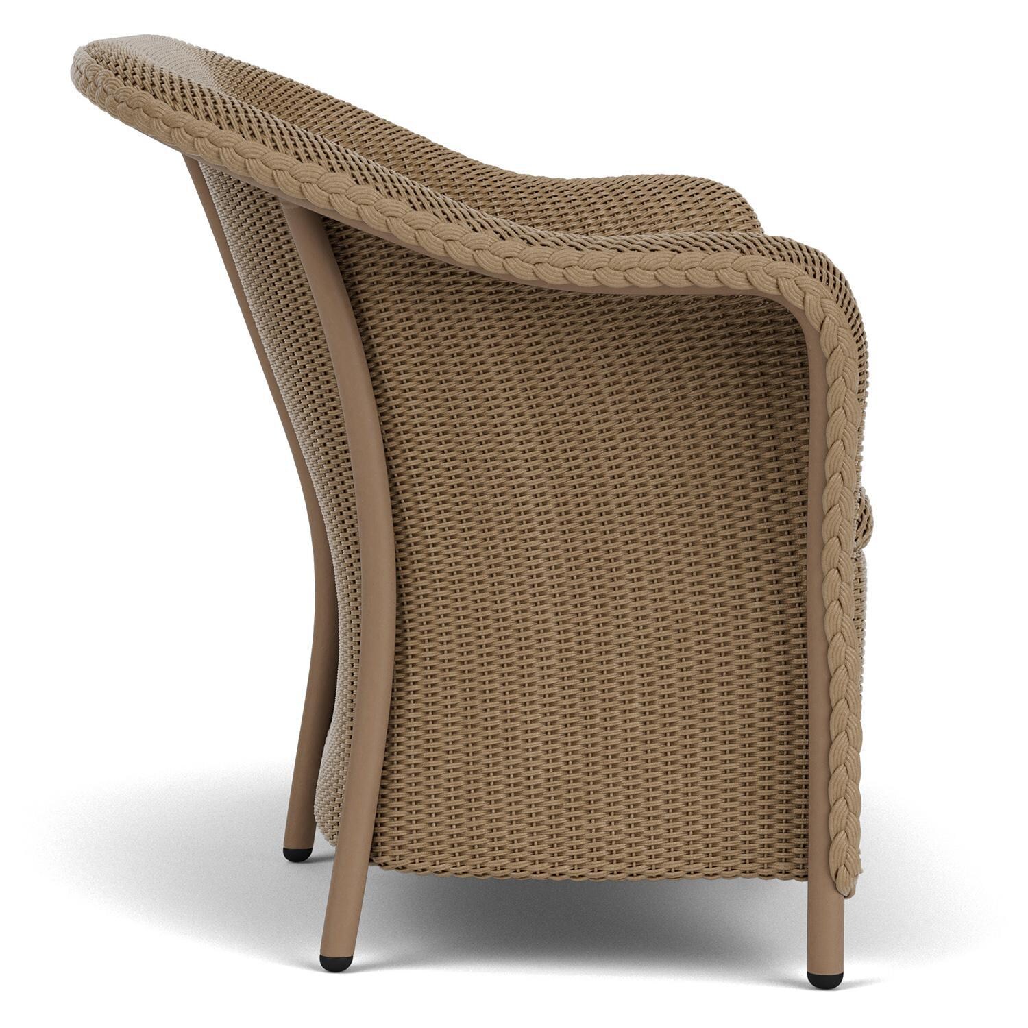 Lloyd Flanders Reflections Loveseat W/ Padded Seat in Fawn Finish - Side thumbnail