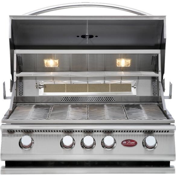 Cal Flame 32Inch Premium 4 Burner BuiltIn Natural Gas BBQ Grill With