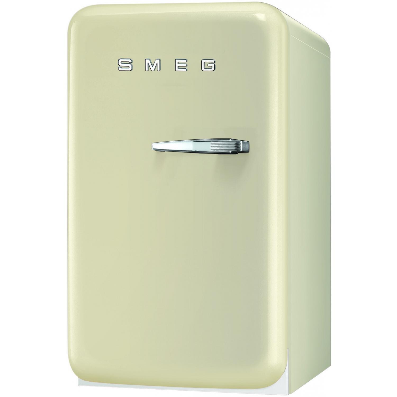 Smeg 1.5 Cu. Ft. Left Hinge Retro Style Compact Refrigerator - Cream - FAB5ULP