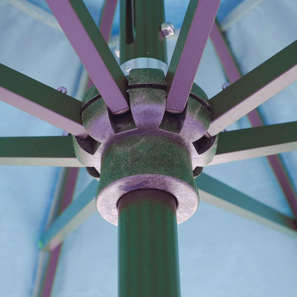 hub for auto tilt patio umbrella Gogogmee Lower Replacement - Fixator That Connects Ribs to Pole Essential Canopy Support and Stability mildew resistant Sunbrella acrylic shade repels water and stands up to extreme sun and rain without fading 789 11' Deluxe Auto Tilt