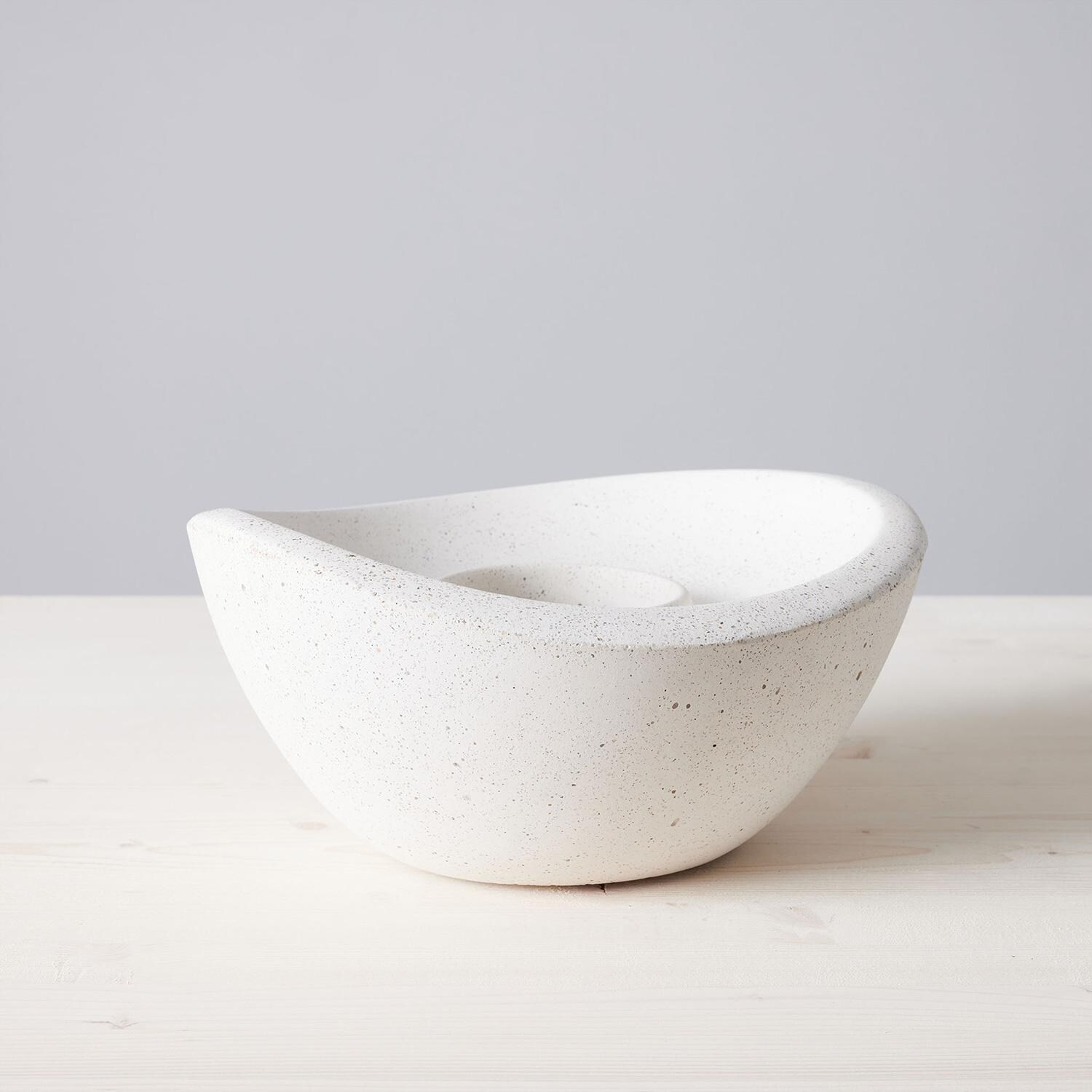 TerraFlame Wave Table Top Fire Bowl - White - Bowl Display thumbnail