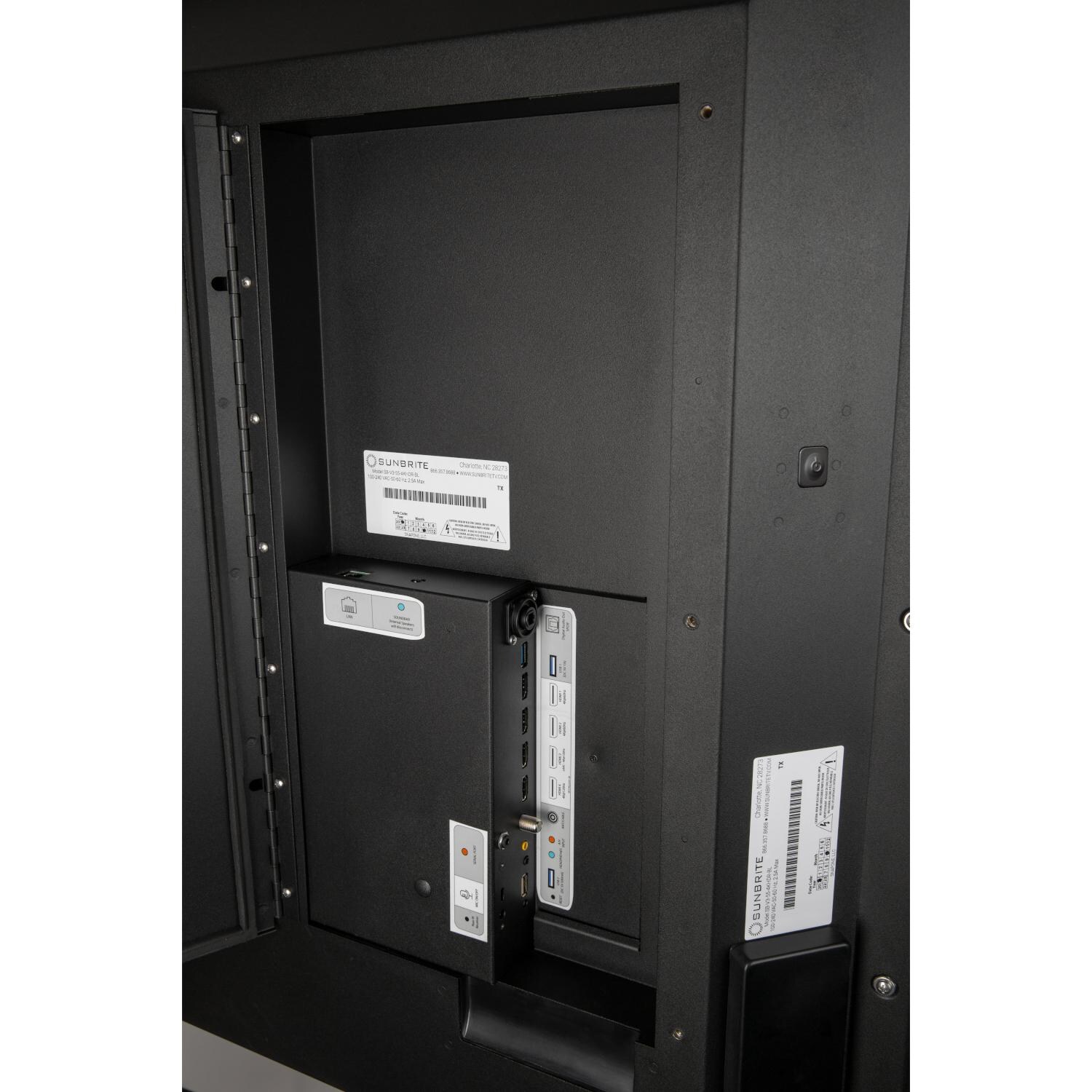 SunBriteTV SB-V3-55-4KHDR-BL Veranda 3 Series 55-Inch 4K UHD HDR Outdoor Full Shade Smart TV - Media Bay thumbnail