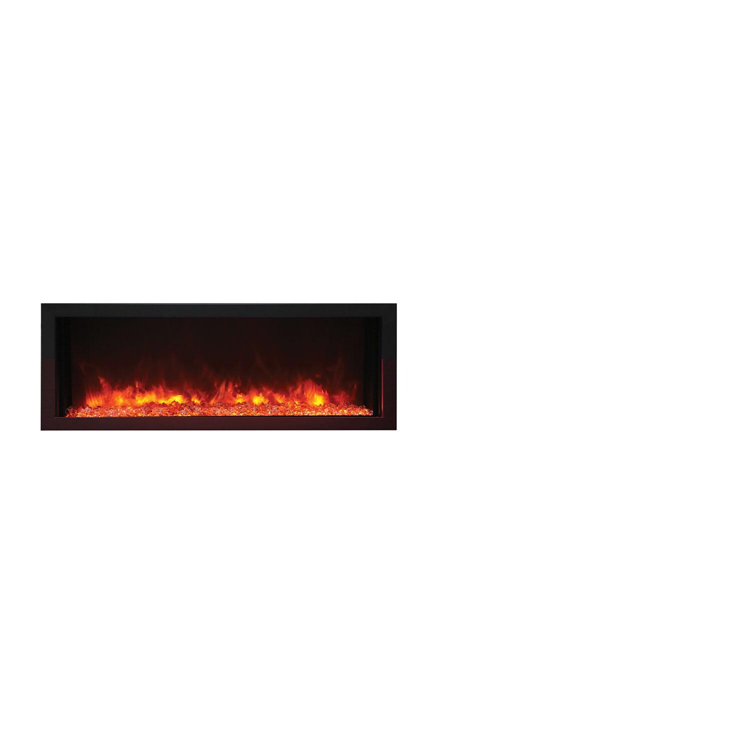Remii 45-Inch Extra Slim Electric Fireplace - Orange - Displayed thumbnail
