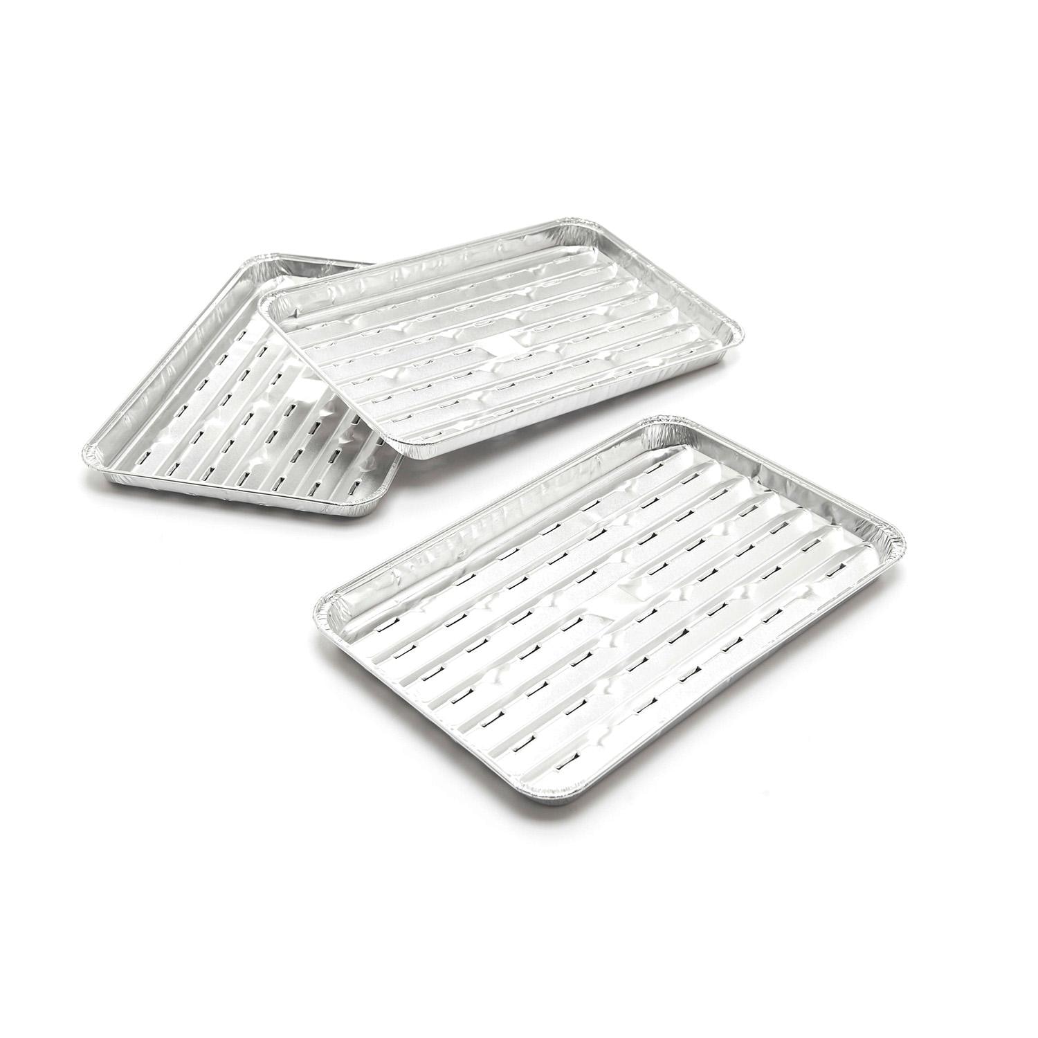 GrillPro Aluminum Perforated Grilling Trays - 3 Pack