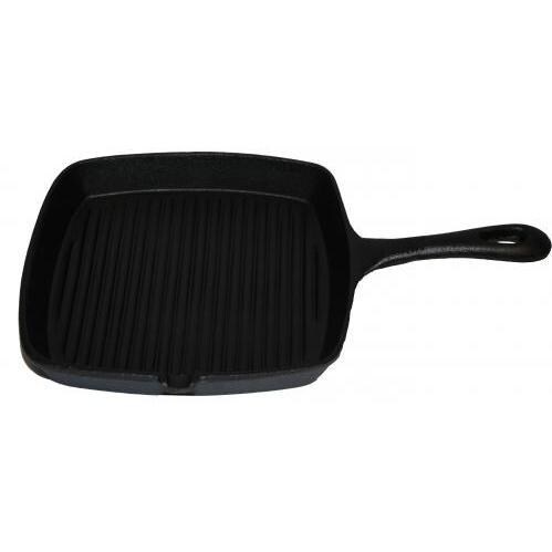 Cajun Classic 9-Inch Seasoned Cast Iron Grill Pan - GL10496AS