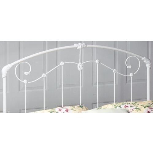 Hillsdale Maddie White Metal Headboard With Frame - Twin