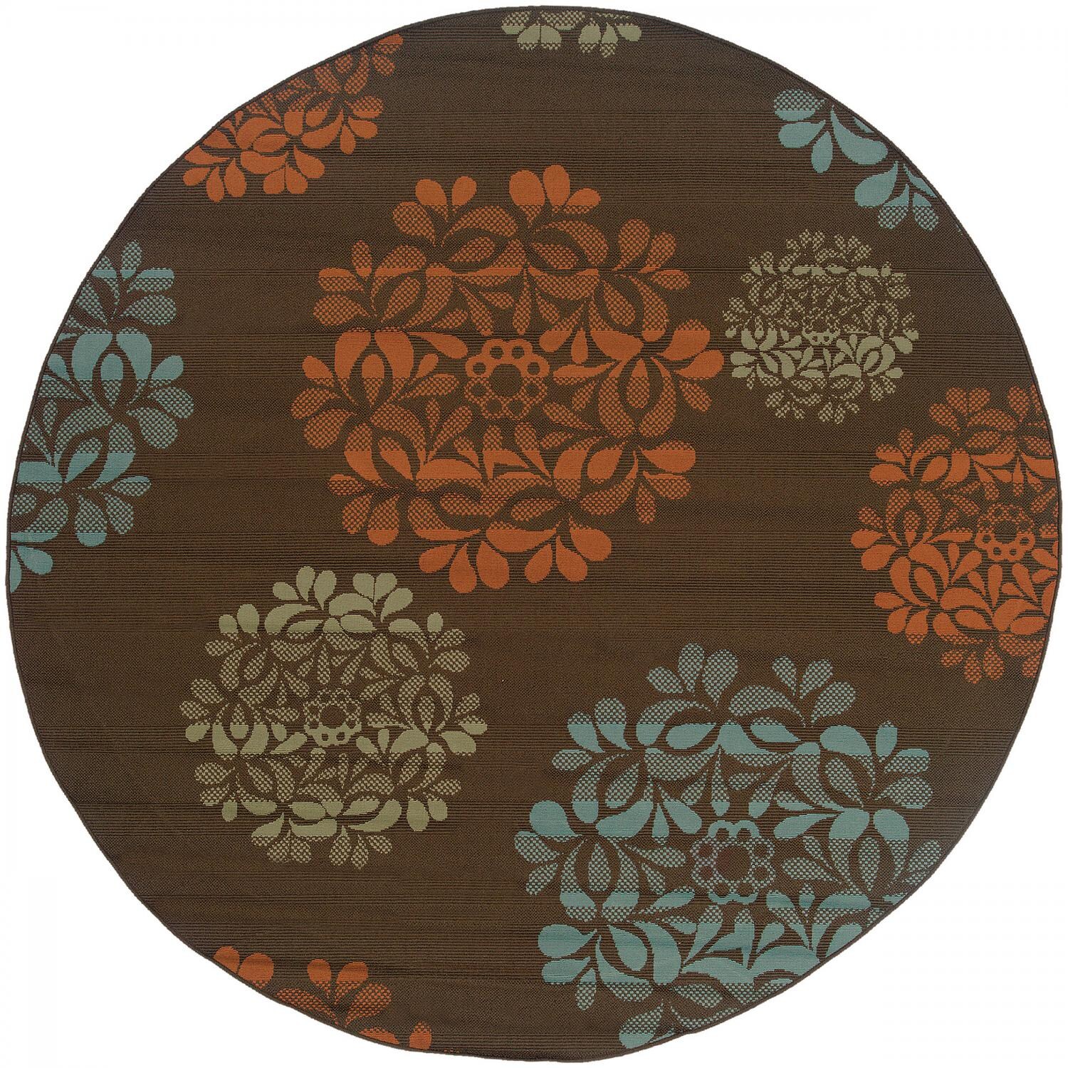 Oriental Weavers Montego 7.10 Ft. Round Indoor/Outdoor Rug - 2635N thumbnail