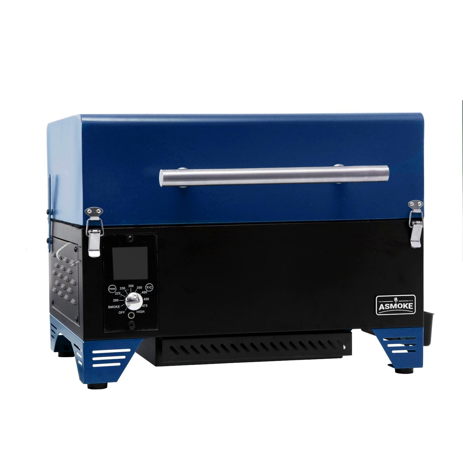 ASMOKE AS350-Navy Blue Portable Wood Pellet Grill & Smoker - Grill Closed thumbnail