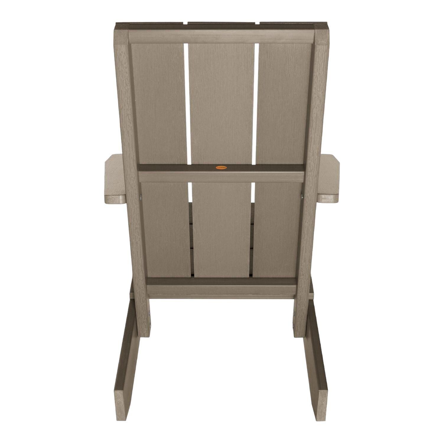 Lakeview Classical Cove Modern Adirondack Chair - Woodland Brown - Back thumbnail