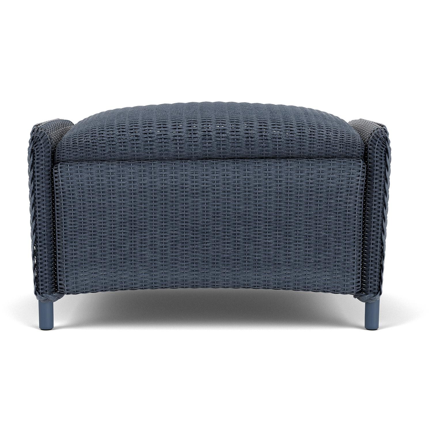 Lloyd Flanders Reflections Ottoman, Padded in Denim Blue Finish thumbnail
