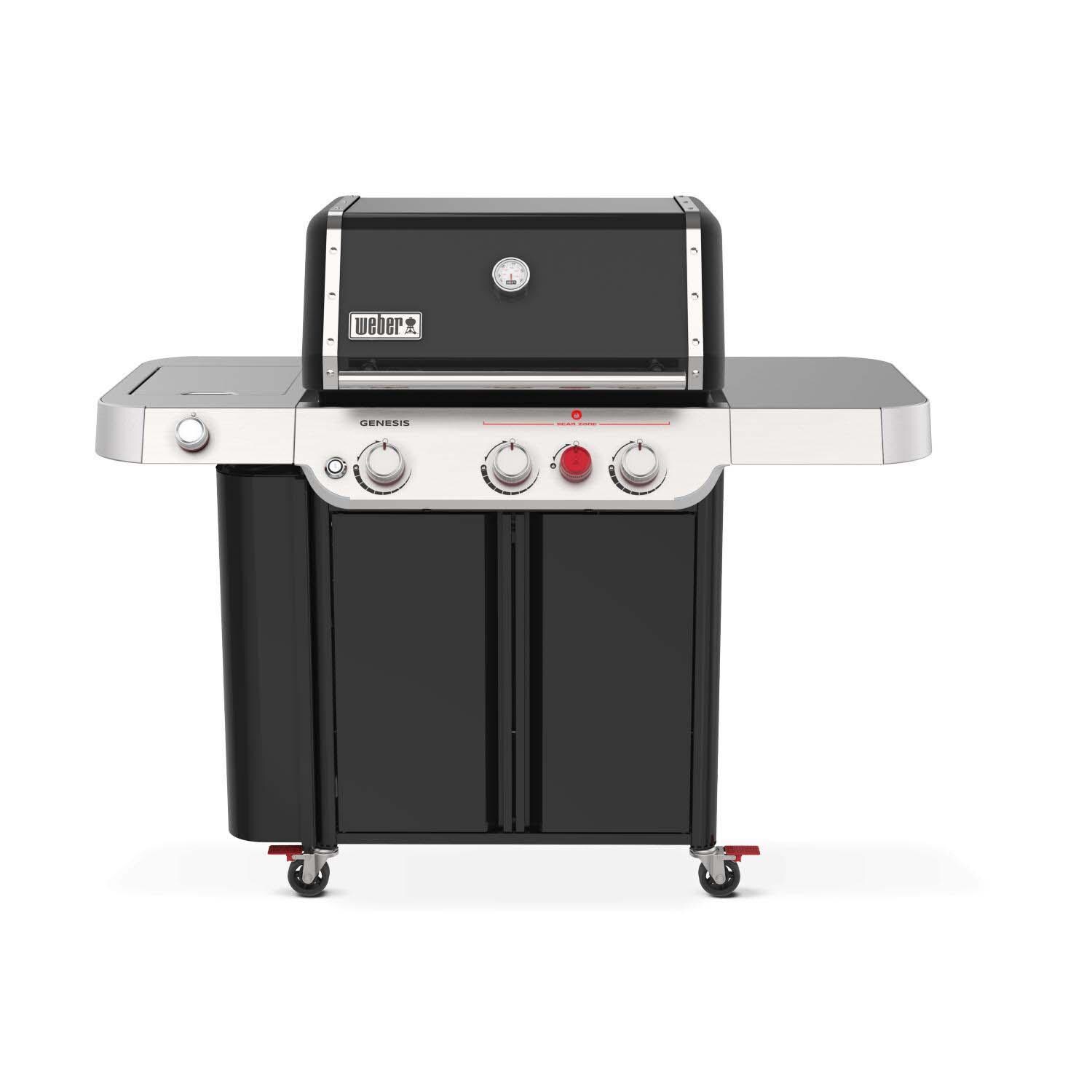 Weber Genesis E-335 Propane Gas Grill w/ Sear Zone & Side Burner - Black -1500535