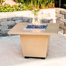American Fyre Designs Cosmopolitan 36-Inch Square Natural Gas Fire Table - Cafe Blanco