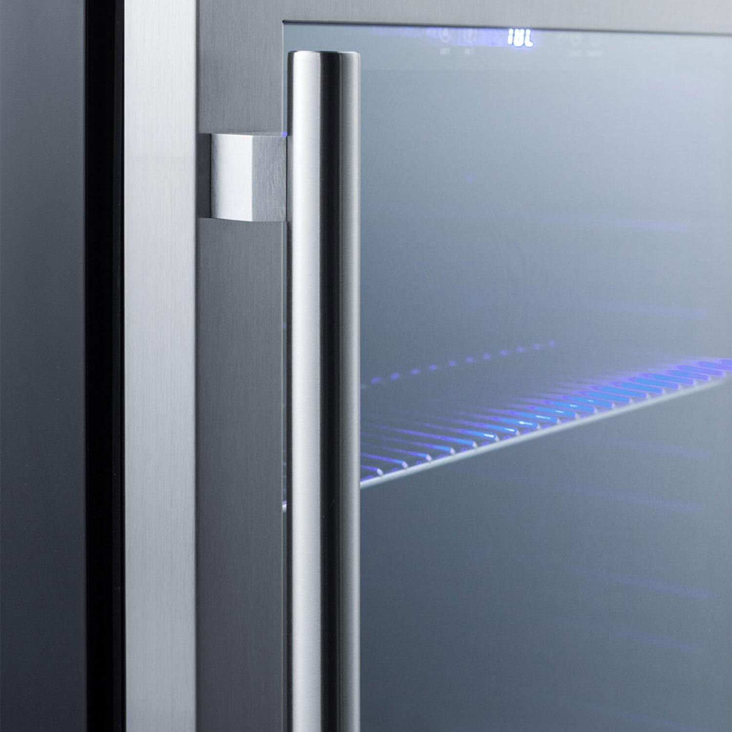 Summit ALBV2466 ADA Compliant 24 Inch 4.2 Cu. Ft. Built-In Beverage Cooler - Handle - Detail thumbnail