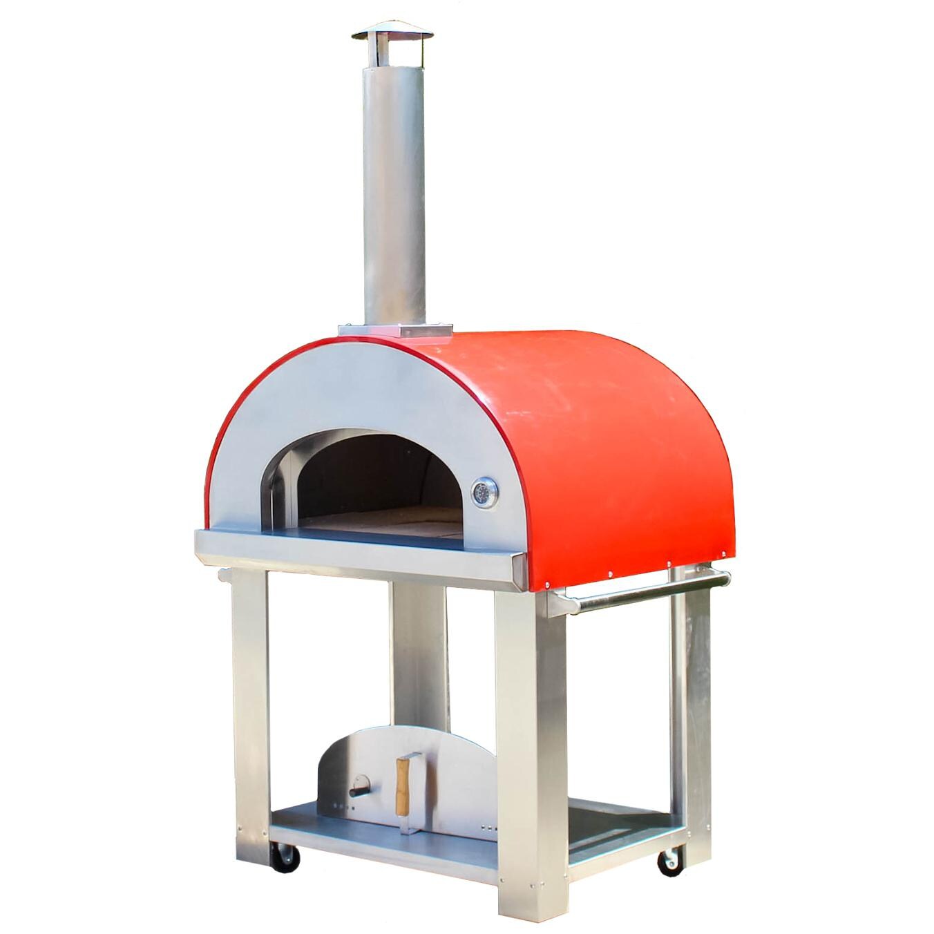 Bella Grande C36 36-Inch Wood Fired Outdoor Pizza Oven On Cart