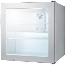 Summit Commercial 23-Inch 2.0 Cu. Ft. Countertop Vodka Chiller - Glass Door / Gray Cabinet - SCFU386VK