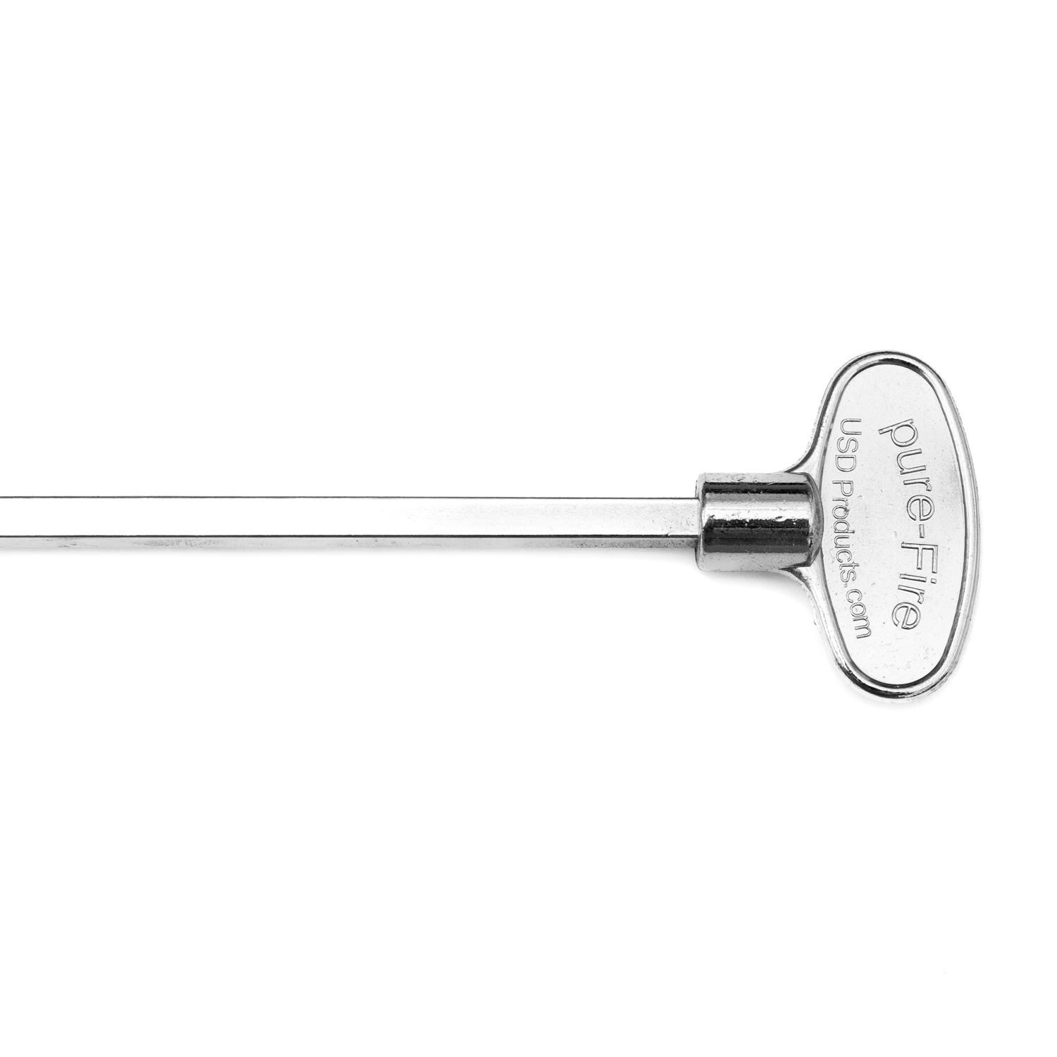 BBQGuys Signature SVL12CP 12-Inch Chrome Fire Pit Turn Key - Key Head thumbnail