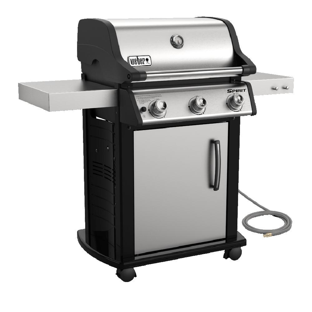 Weber - 47502001 - Spirit S-315 Freestanding Natural Gas Grill - Stainless Steel - Angled Right thumbnail