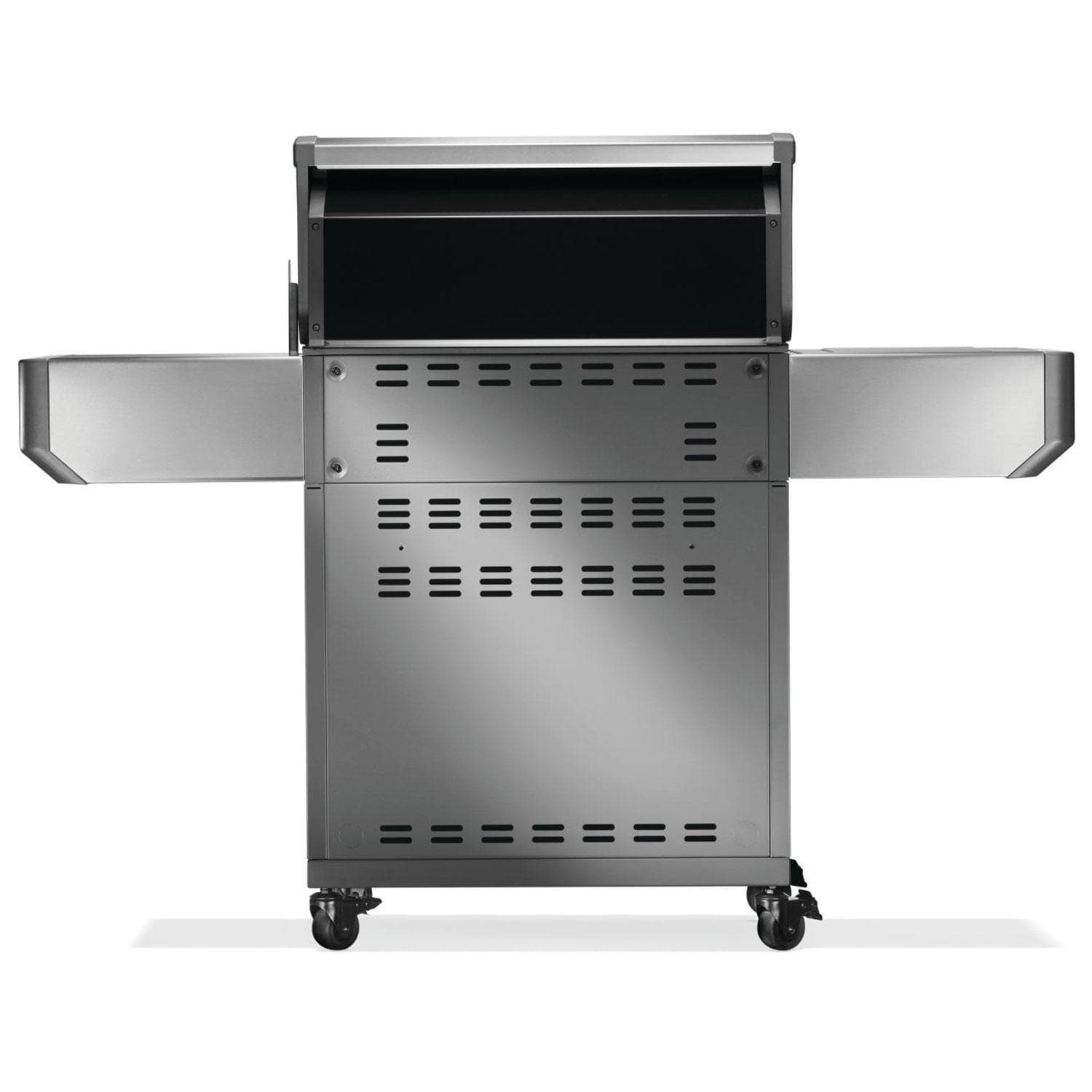 Napoleon P500VXRSIBPSS Prestige 500 Connected Propane Gas Grill w/ Infrared Side & Rear Burner - Stainless Steel - Rear View - White Background thumbnail