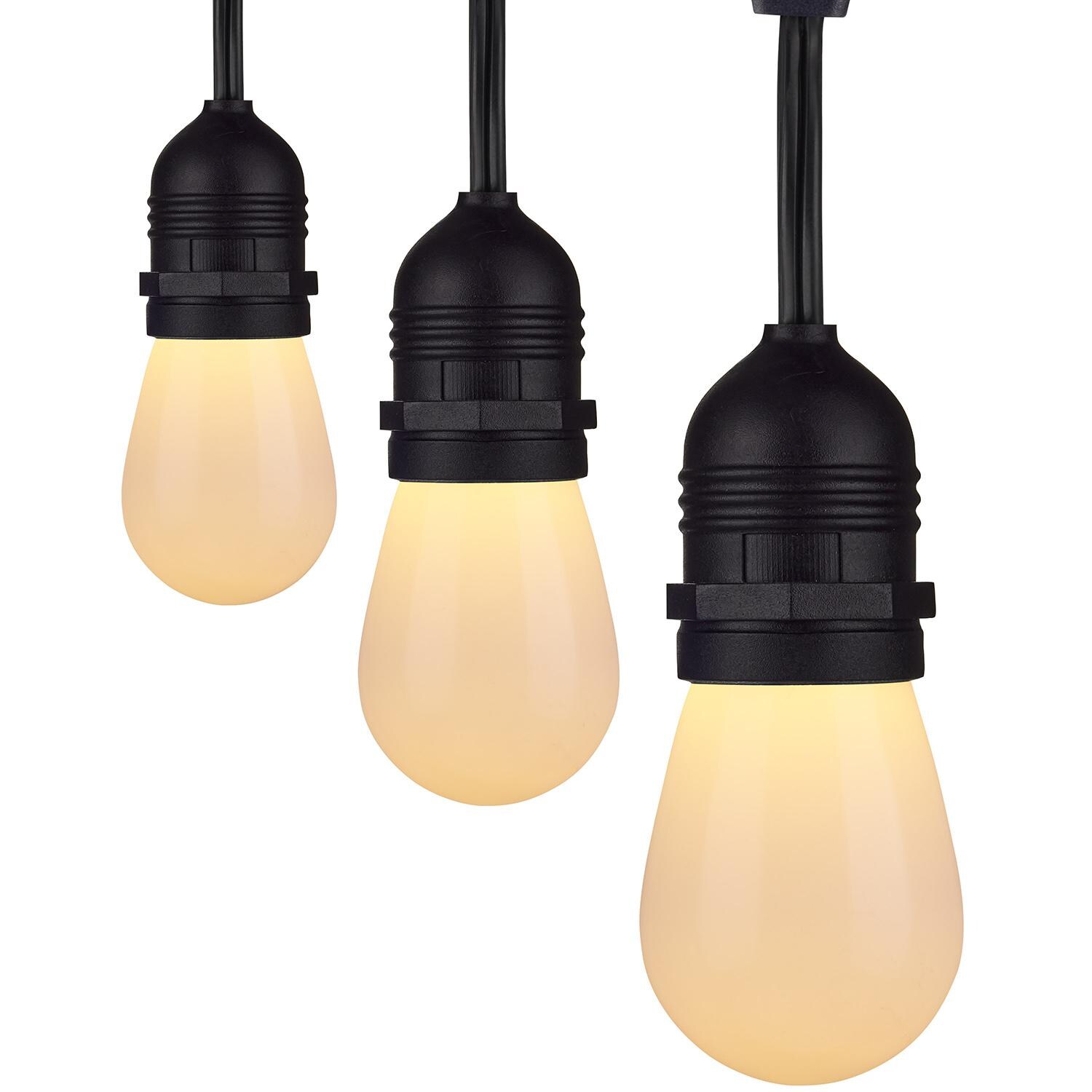 Satco 24 Foot 12-S14 Lamp; LED String Light; Starfish IOT; Tunable White - S11292