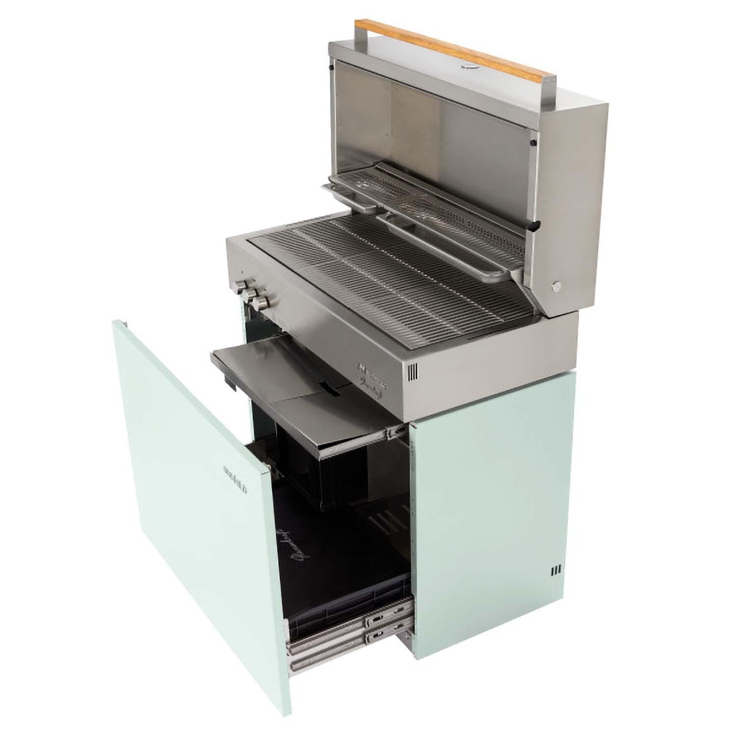 Flammkraft 1030977 Model D Natural Gas Grill - Pool - Storage - White Background thumbnail