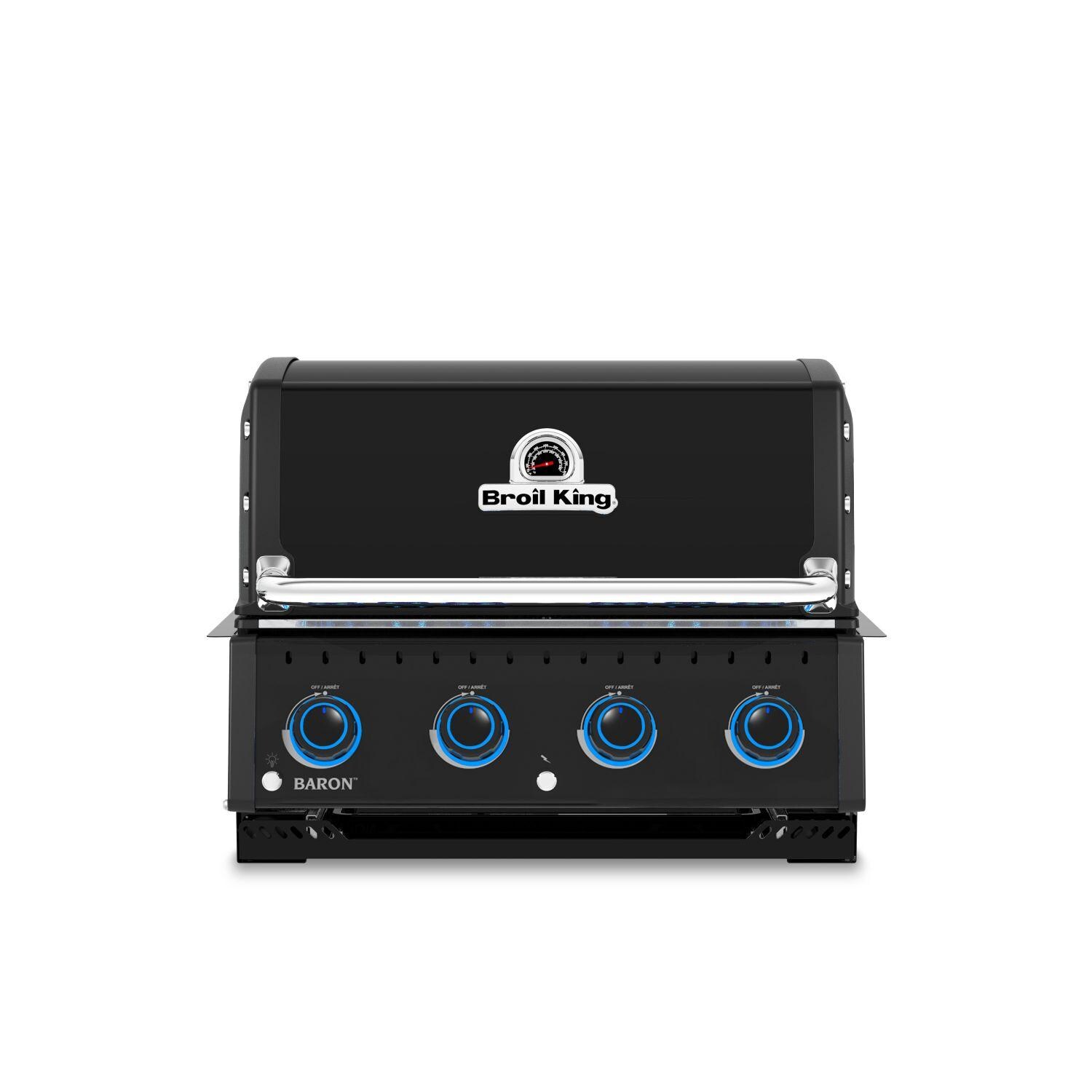 Broil King Baron 420 Shadow 28-in 4 Burner Built-In Natural Gas Grill - Black - 875617