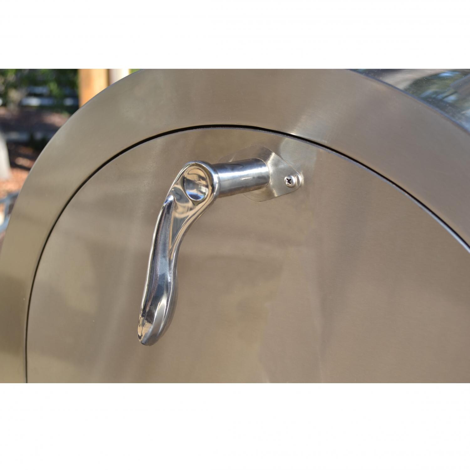 Smoke-N-Hot Stainless Steel Outdoor Pellet Pizza Oven Cooking Center - Stay Cool Handle thumbnail