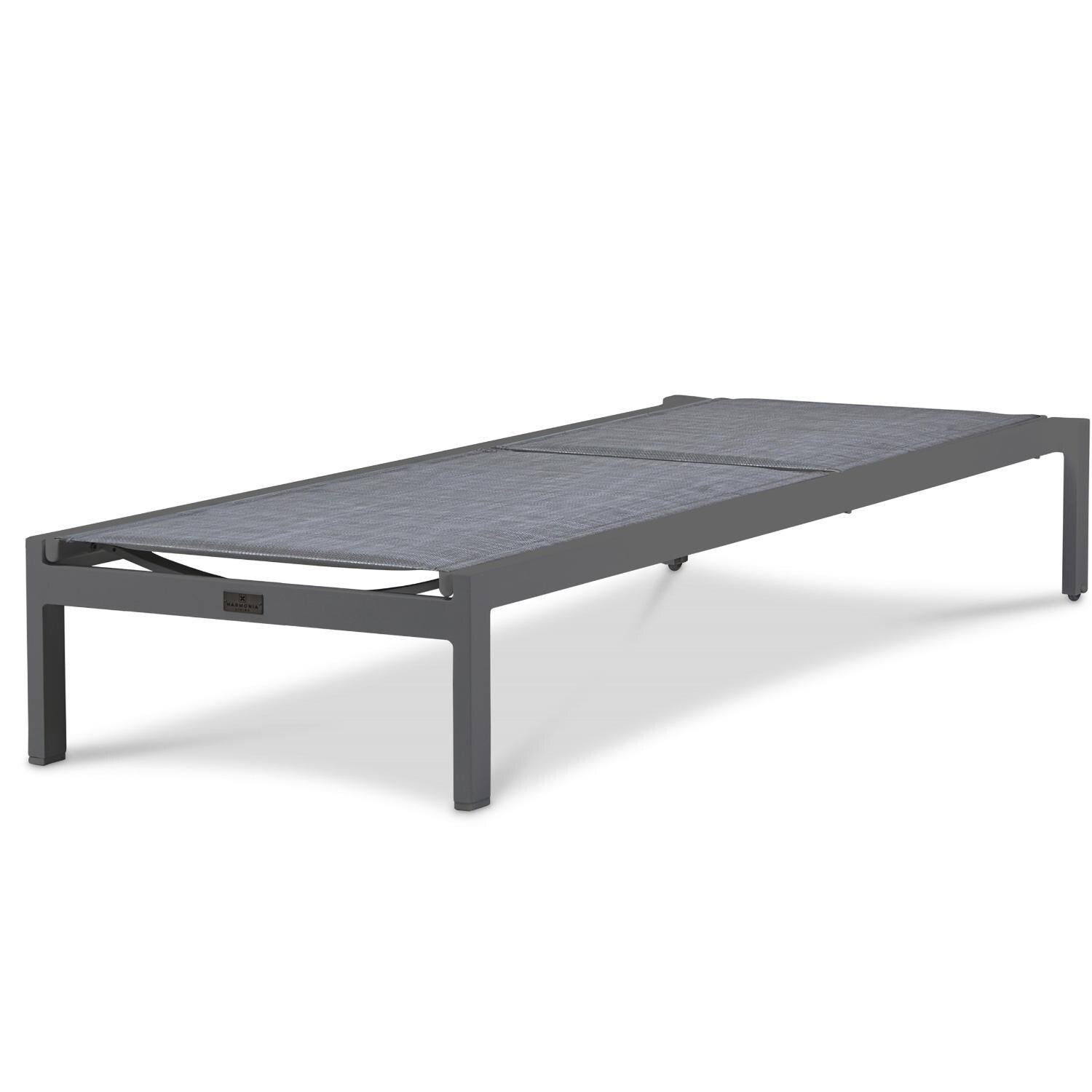 Spring Bay Reclining Chaise Lounge in Slate (set of 2) - Laid Flat - White Background thumbnail