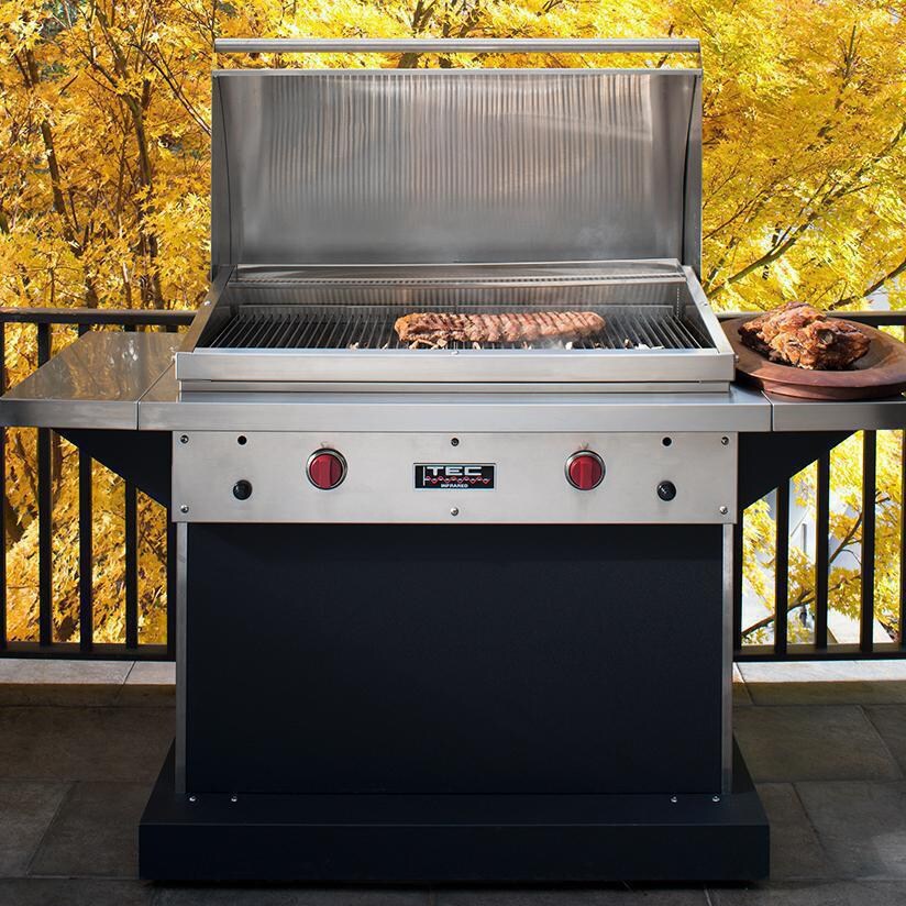 TEC Patio FR 44-Inch Infrared Grill - On the Patio (Shown With Optional Warming Rack - Sold Separately) thumbnail