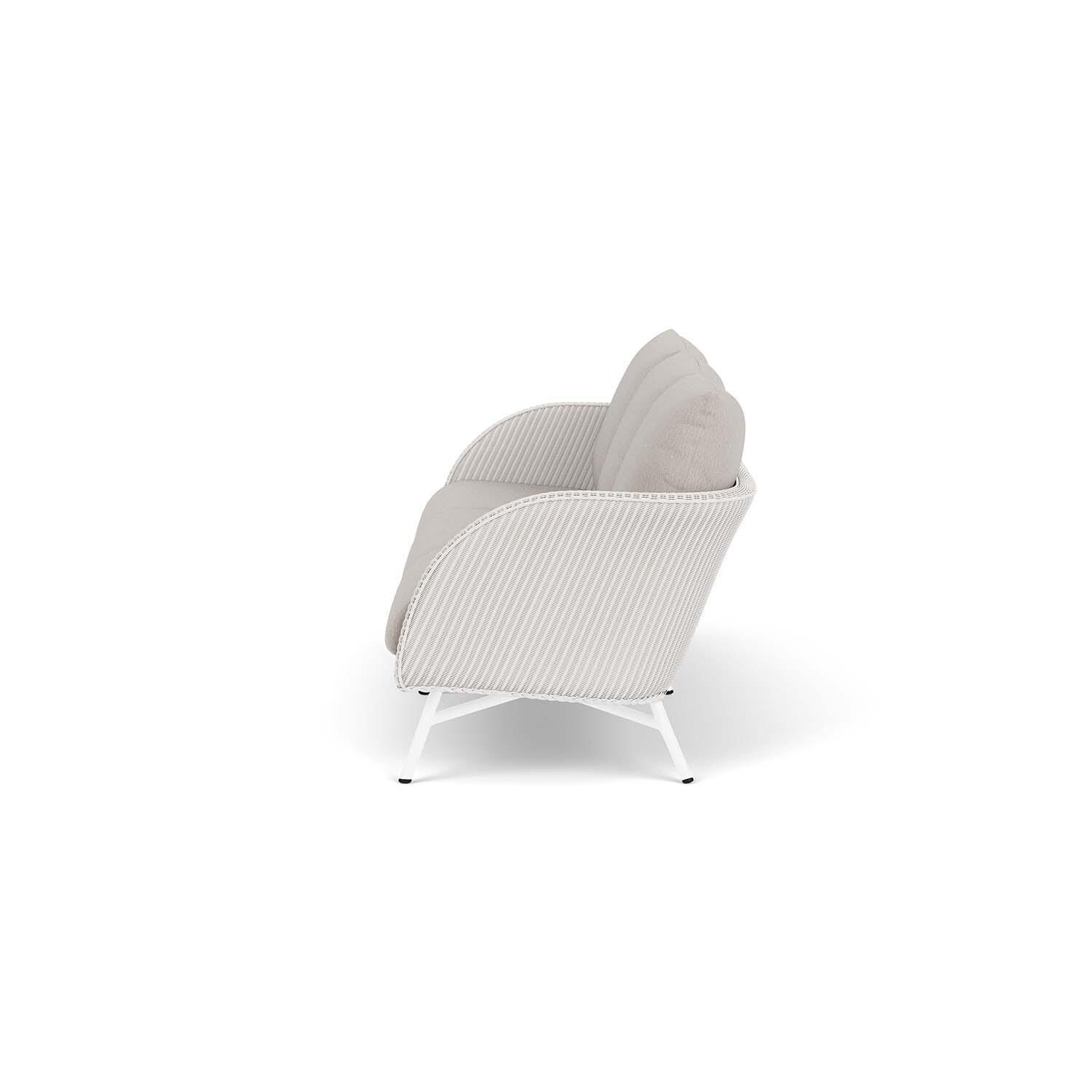 Lloyd Flanders Essence Sofa W/Remy Cloud Fabric - White Finish - Side thumbnail