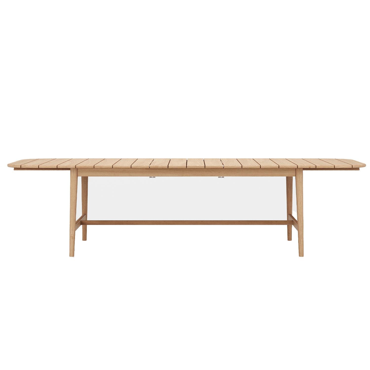 Willowlake 72 Inch Teak Extendable Dining Table by Lakeview Outdoor Designs - White Background thumbnail