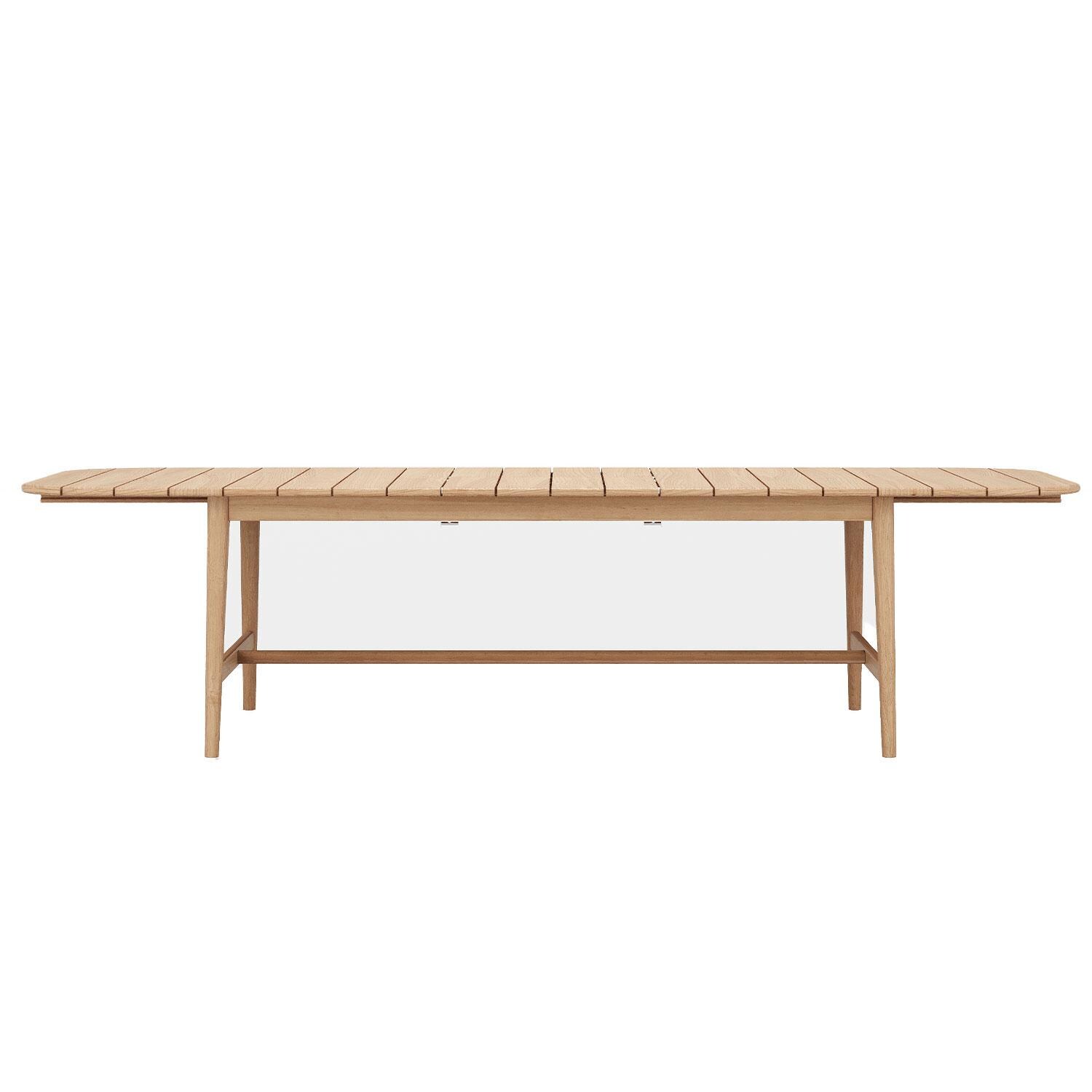 Willowlake 72 Inch Teak Extendable Dining Table by Lakeview Outdoor Designs - White Background thumbnail