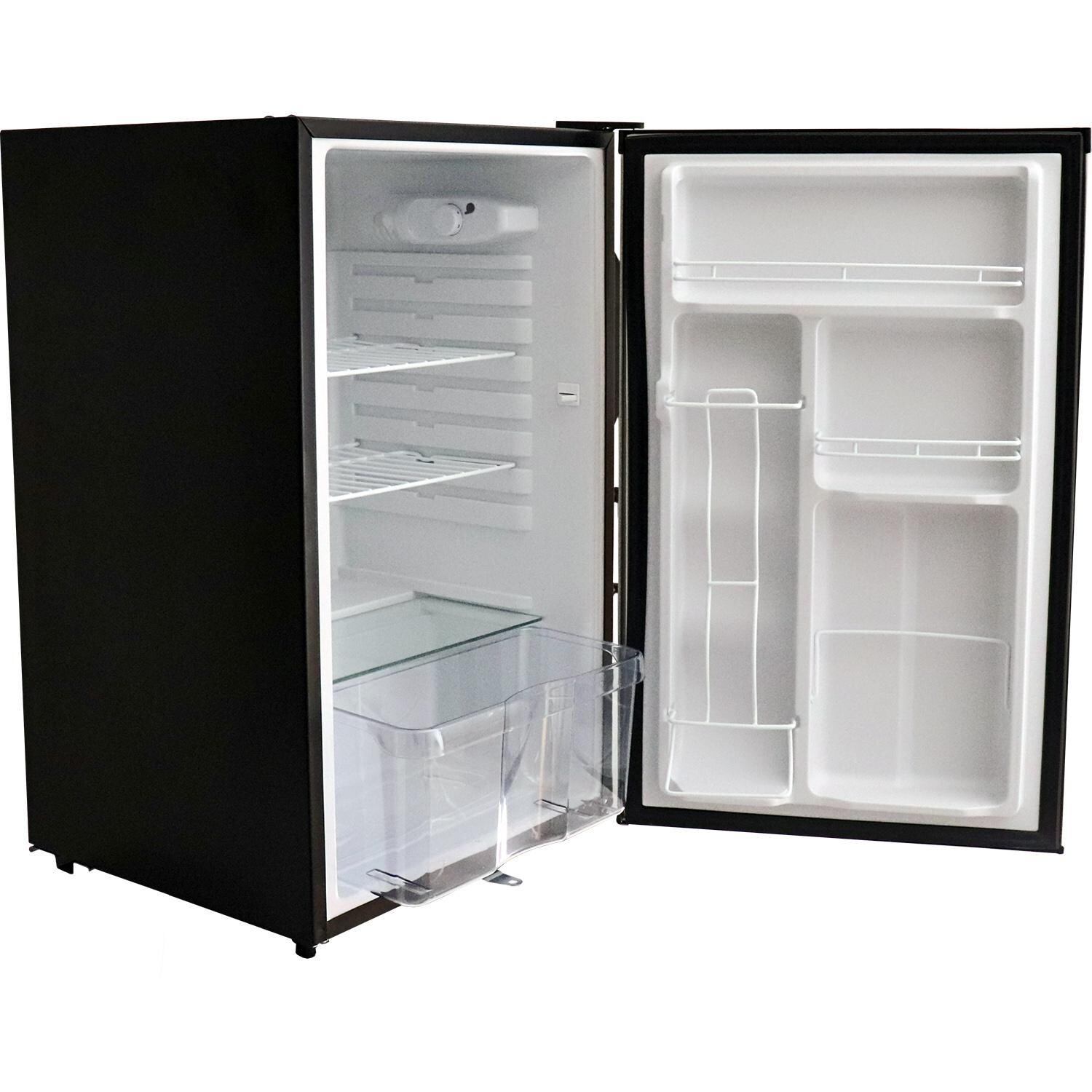 RCS REFR1A 21-Inch 4.2 Cu. Ft. Right Hinge Compact Refrigerator - Interior View With Pull-Out Storage Bin thumbnail