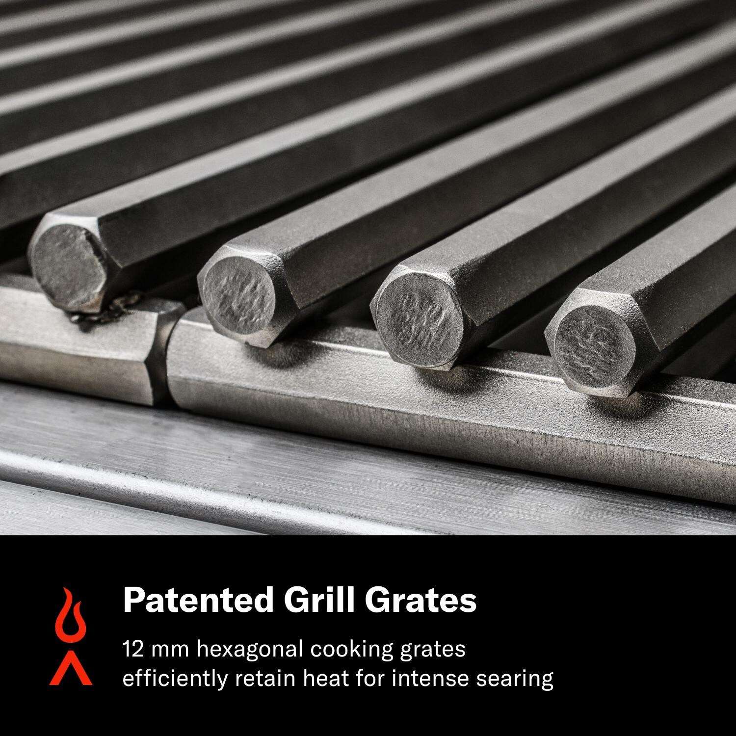 Blaze BLZ-4PRO-NG Professional LUX 44-in 4-Burner Built-In Natural Gas Grill w/ Rotisserie - Patented Grill Grates - Detail thumbnail