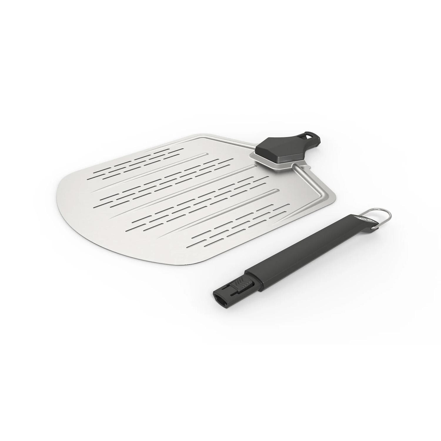 Witt 48651001 12-in  Perforated Aluminum Pizza Peel - Removable Handle - Detail thumbnail