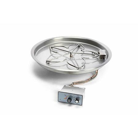 HPC 37-Inch Round Bowl Pan Natural Gas Penta Burner Insert - Push Button/Flame Sensing Ignition thumbnail